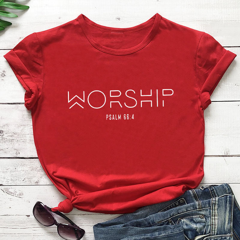 Worship Casual Cotton T-Shirt - Women