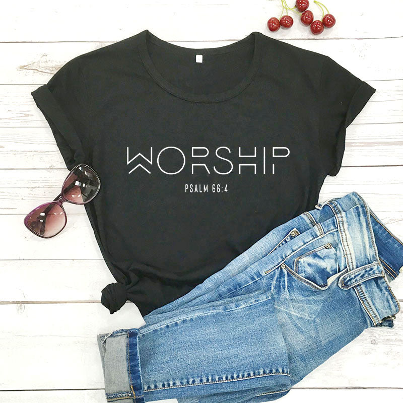 Worship Casual Cotton T-Shirt - Women