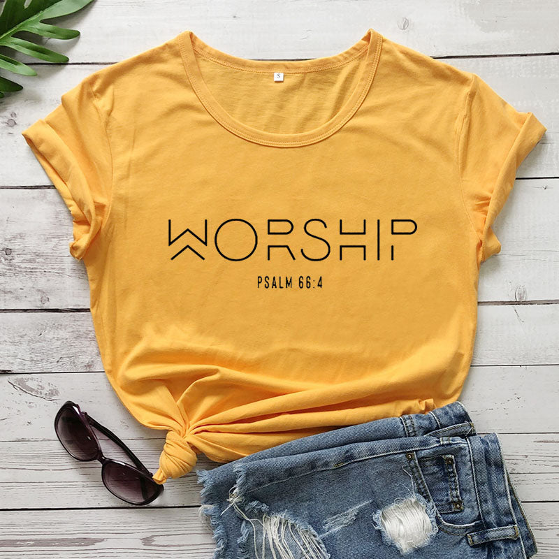 Worship Casual Cotton T-Shirt - Women