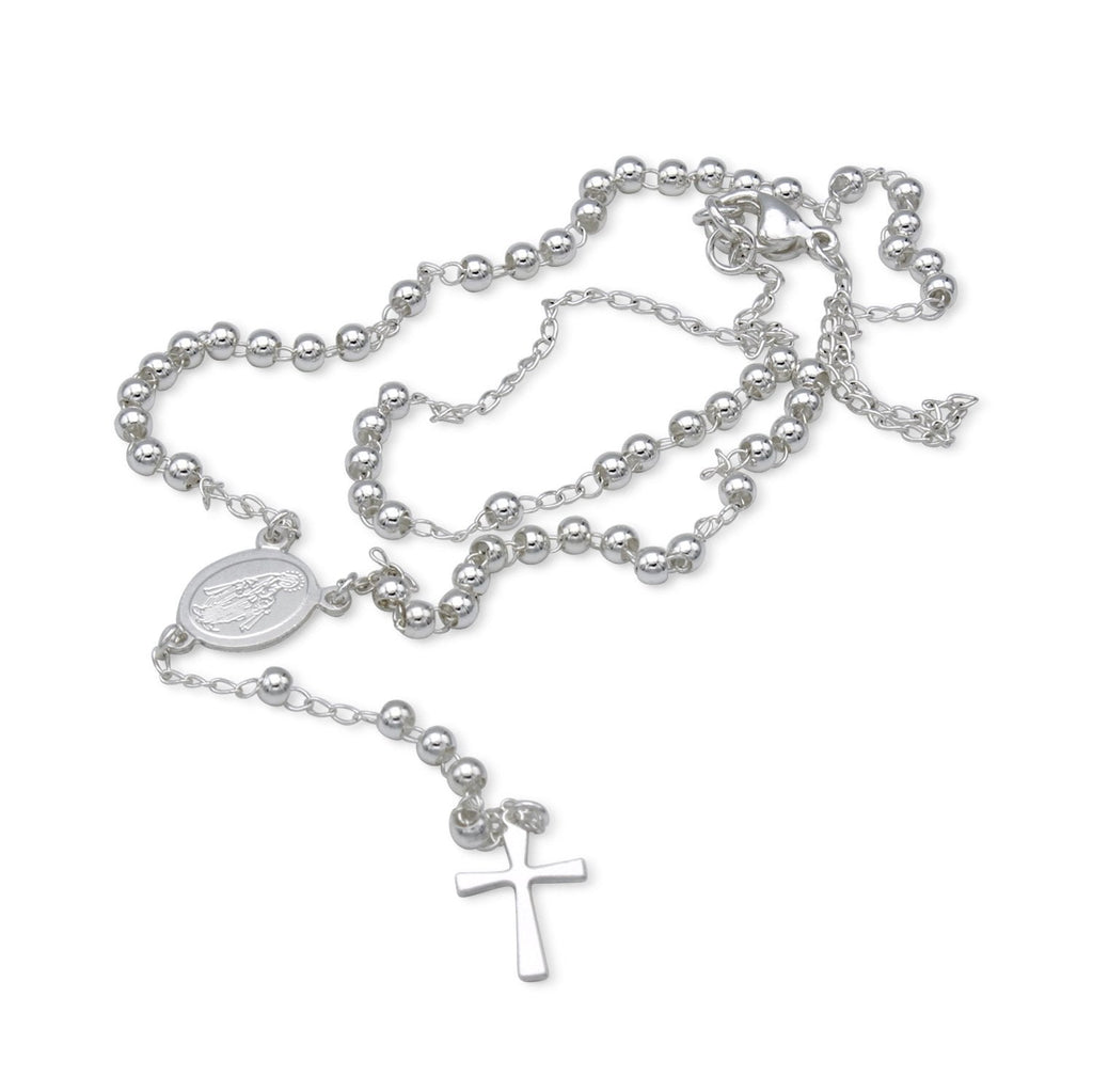 Traditional Silver Rosary