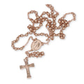 Traditional Rose Gold Rosary - medium beads
