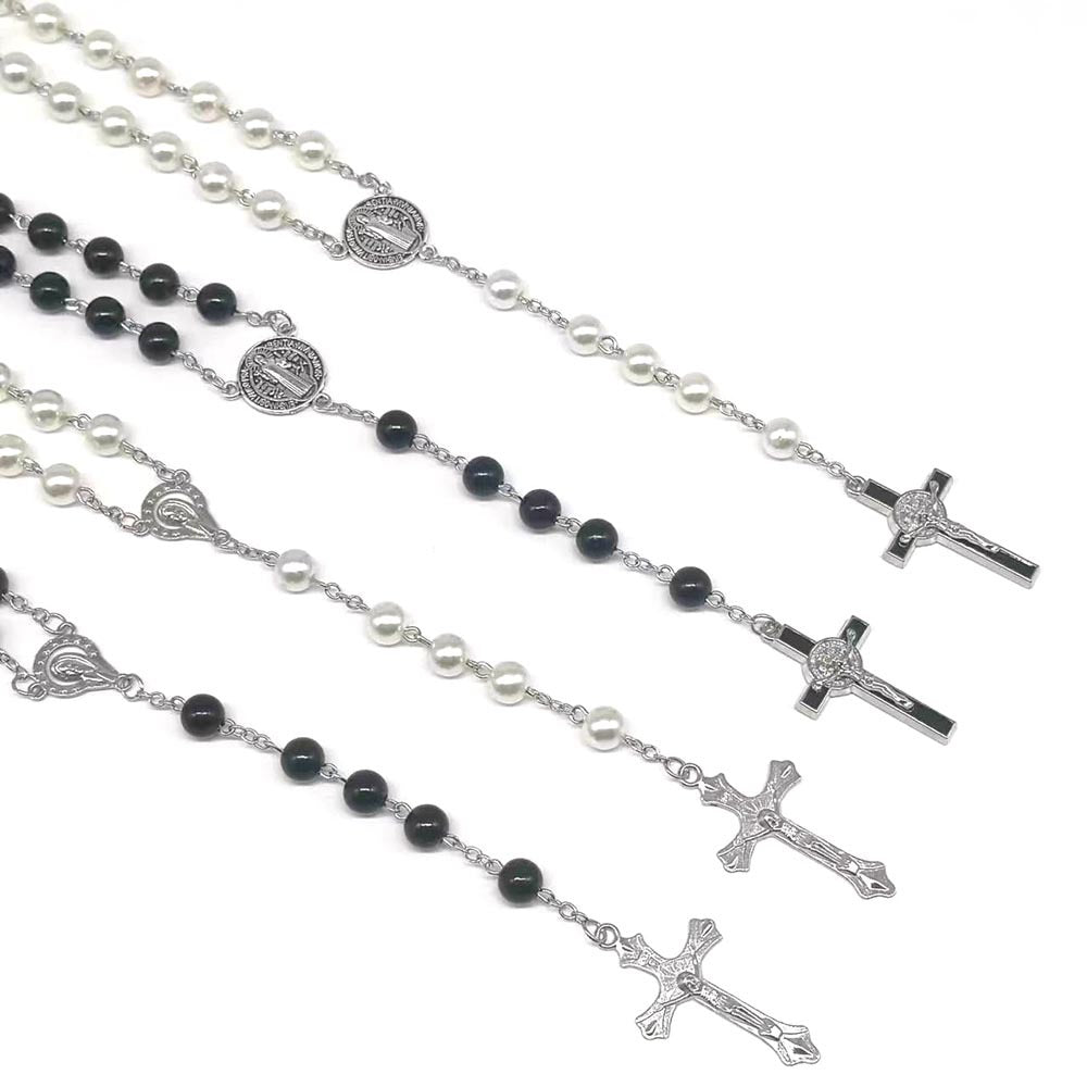 Rosary - Black and White Beads