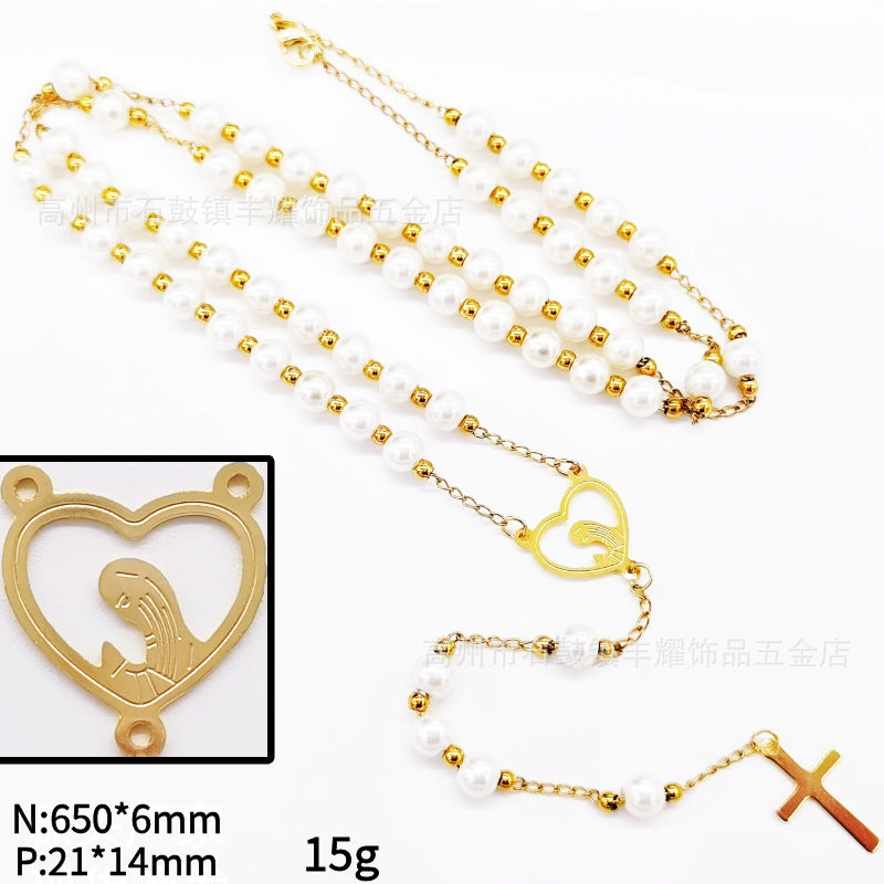 Rosary - White Bead