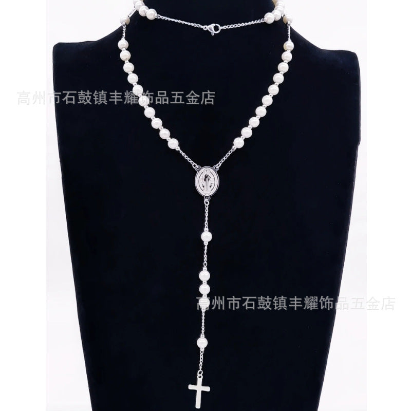 Rosary - White Bead