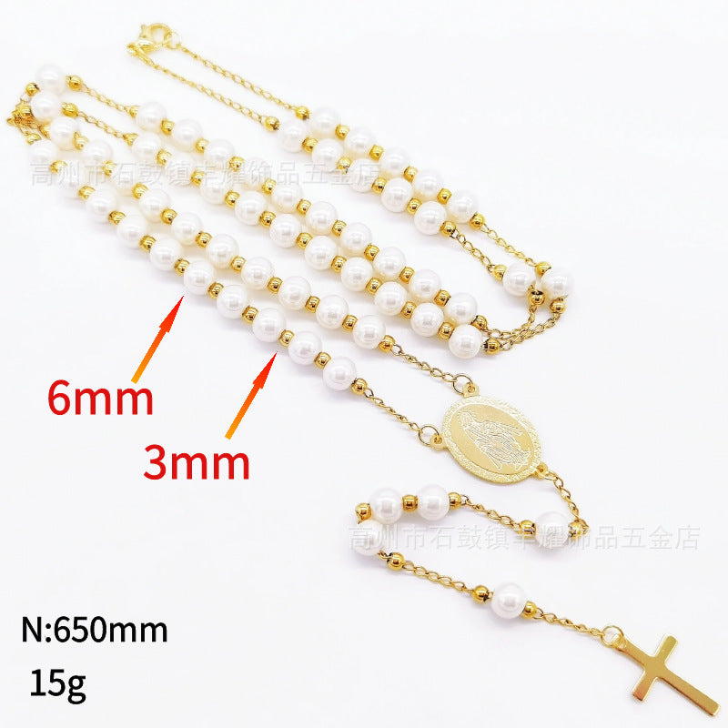 Rosary - White Bead