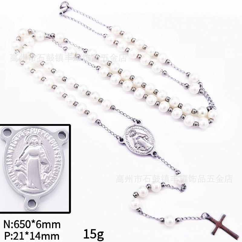 Rosary - White Bead