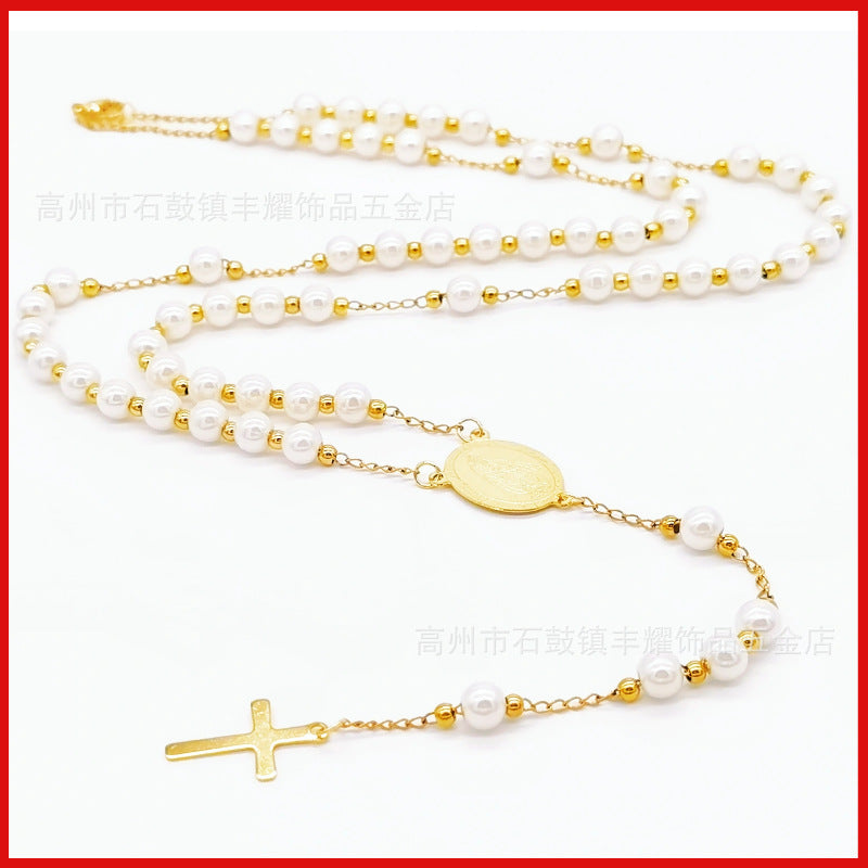 Rosary - White Bead