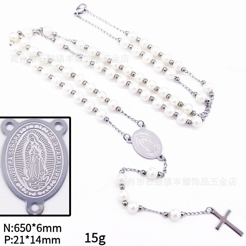 Rosary - White Bead