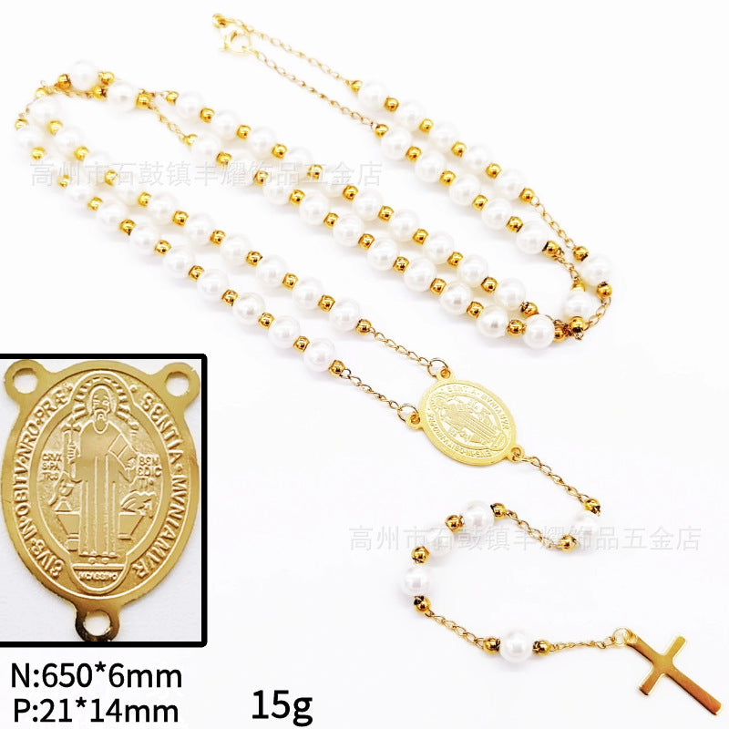 Rosary - White Bead