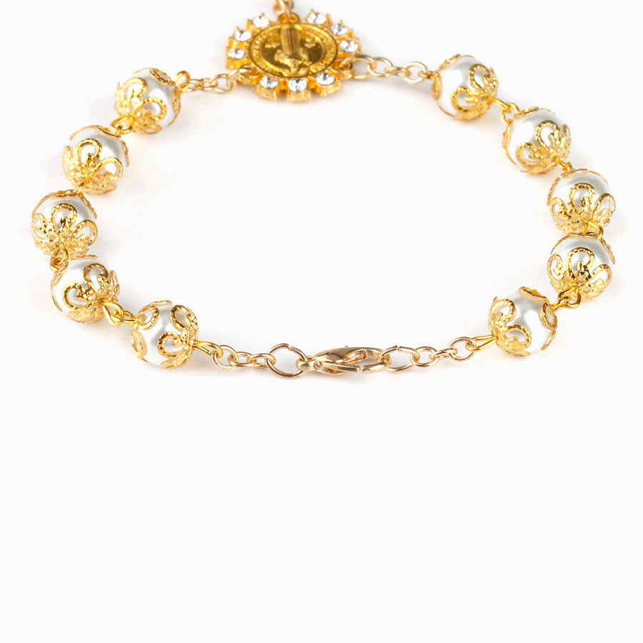 Rosary Bracelet - Pearl