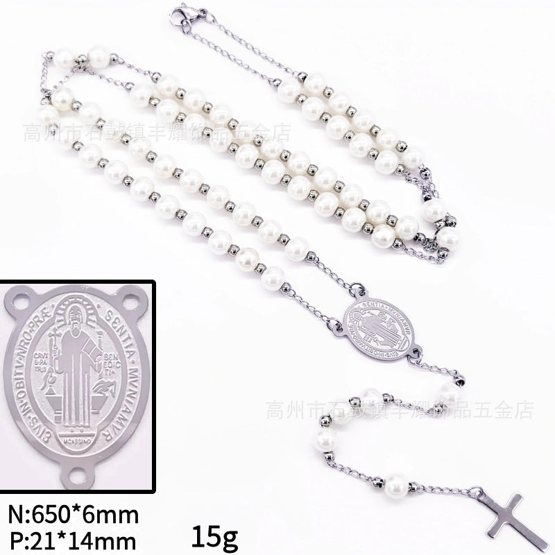 Rosary - White Bead