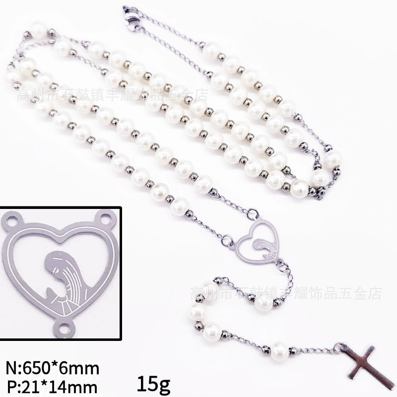 Rosary - White Bead