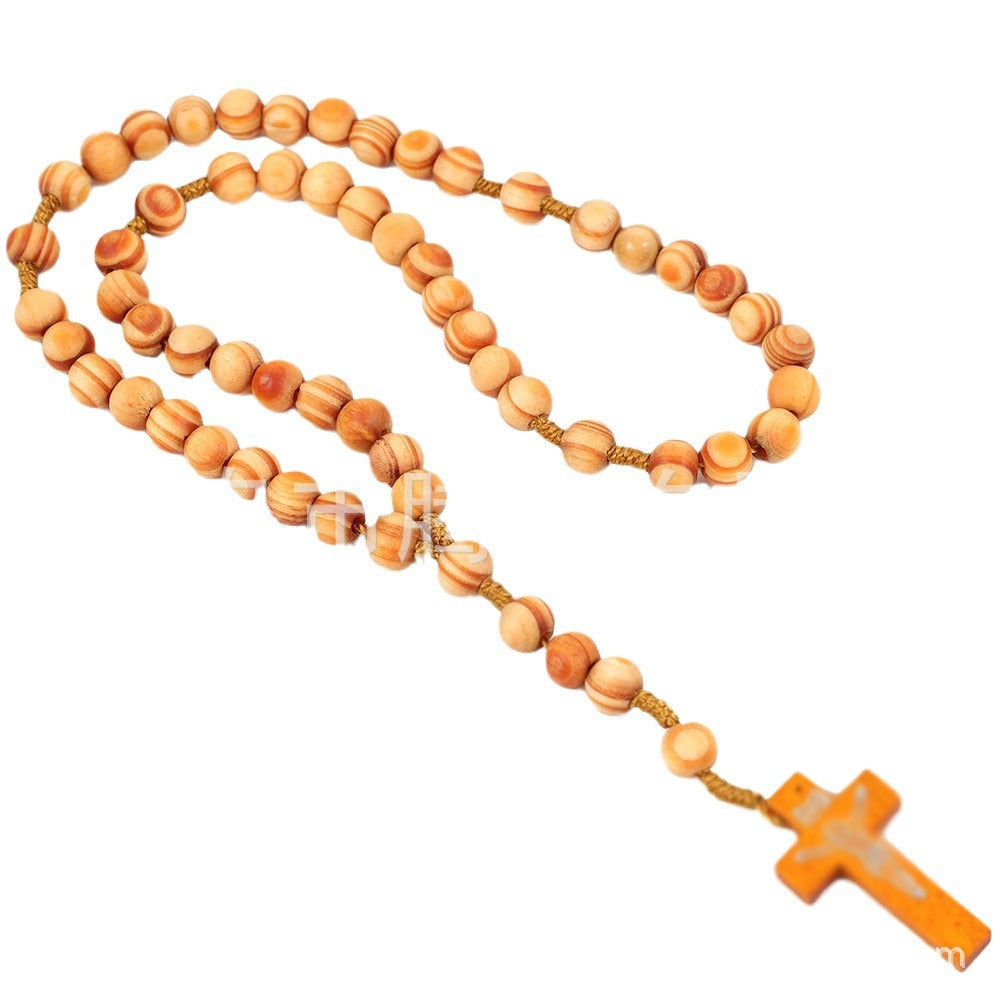 Rosary - Wooden Beads and Cross