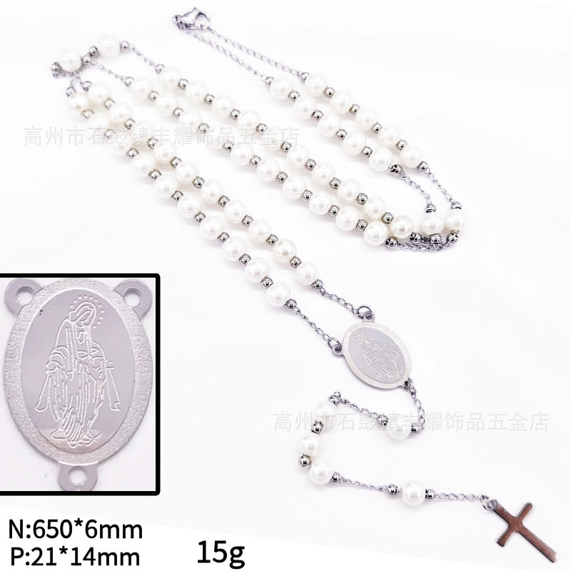 Rosary - White Bead