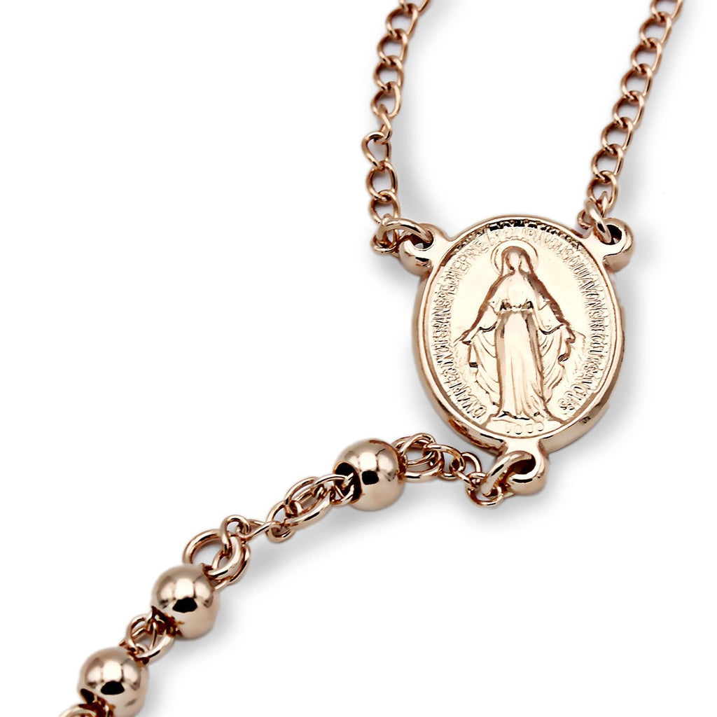 Traditional Rose Gold Rosary - medium beads