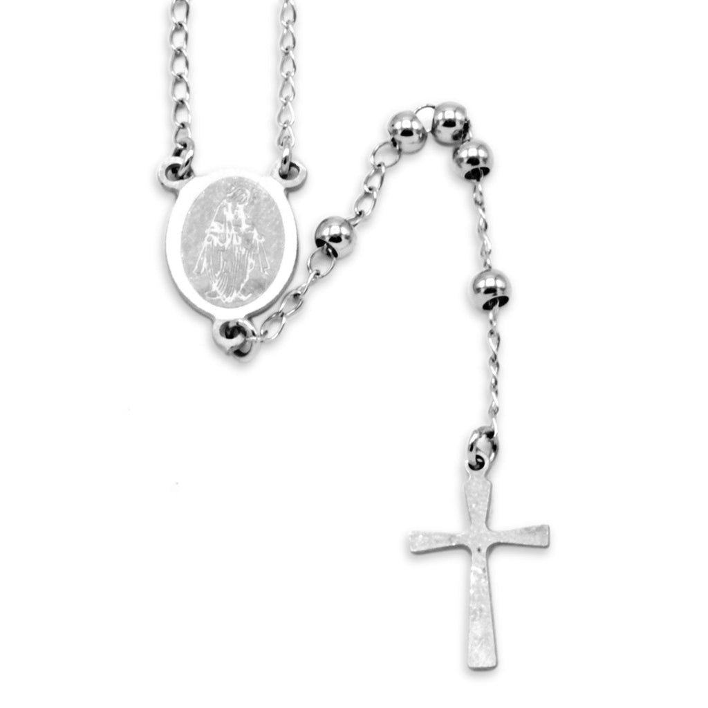Traditional Silver Rosary
