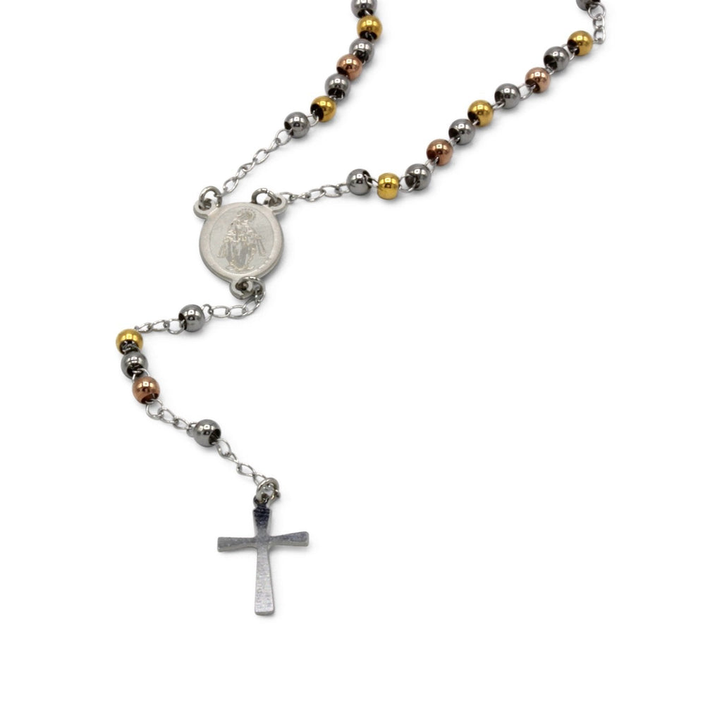Traditional Tri Tone Rosary - small beads