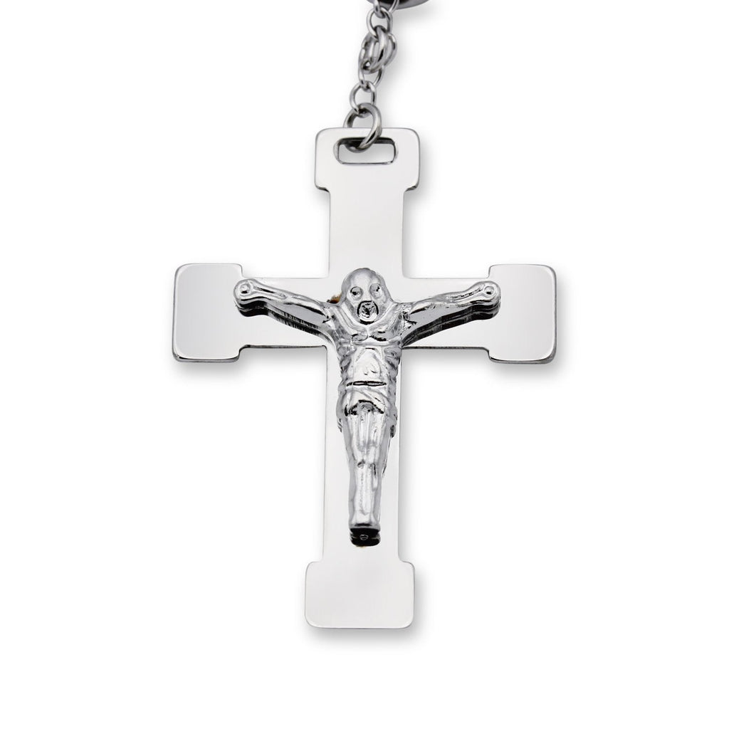 Traditional Tri Tone Rosary - large beads