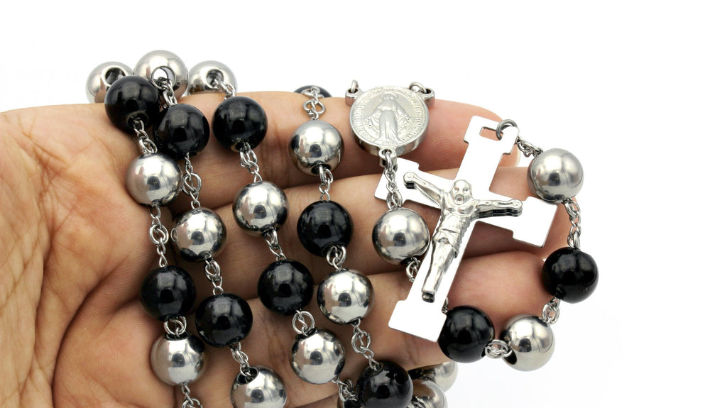 Traditional Silver Rosary