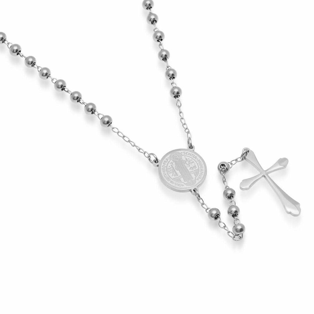 Rosary - Stainless Steel Saint Benedict