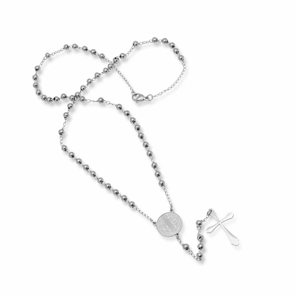 Rosary - Stainless Steel Saint Benedict